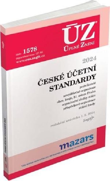 ÚZ 1578 České účetní standardy - neuveden
