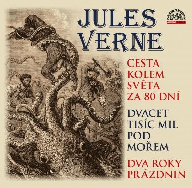 Cesta kolem svta za 80 dn, Dvacet tisc mil pod moem a Dva roky przdnin - Jules Verne