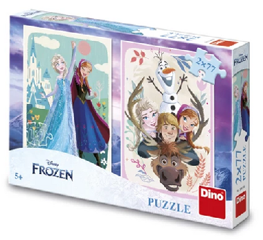 Puzzle Frozen - Anna a Elsa 2x77 dlk - neuveden