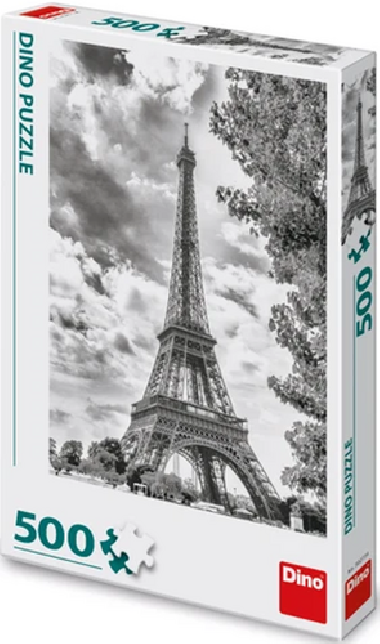 Puzzle Eiffelova věž černobílá 500 dílků - neuveden