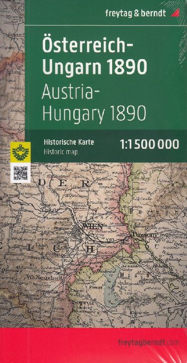 sterreich - Ungarn 1890 - Monarchie Rakousko-Uhersko - historick mapa 1:1 500 000 - Freytag a Berndt