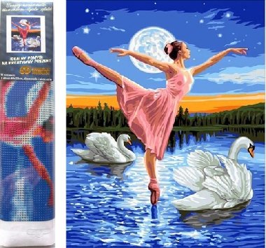 Diamantové malování Baletka mezi labutěmi - Norimpex