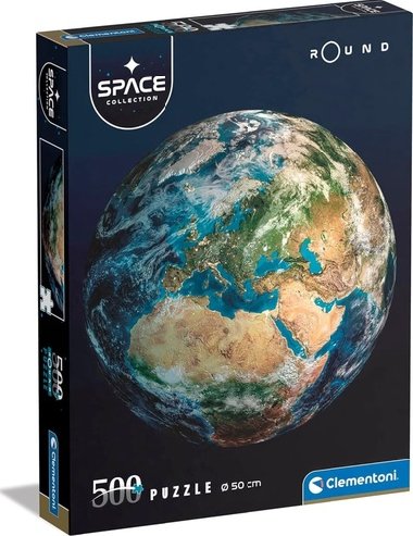 Kulaté puzzle Space: Země 500 dílků - neuveden