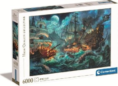 Puzzle Pirátská bitva 6000 dílků - neuveden