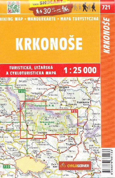 Krkonoe - mapa Shocart 1:25 000 slo 721 - Shocart