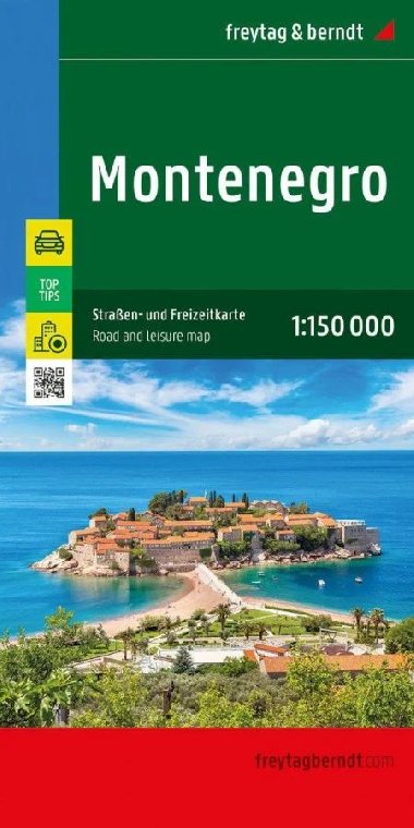 Černá Hora - Montenegro 1:150 000 - automapa - Freytag a Berndt