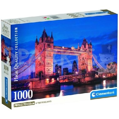 Clementoni Puzzle Tower Bridge v noci 1000 dlk - 