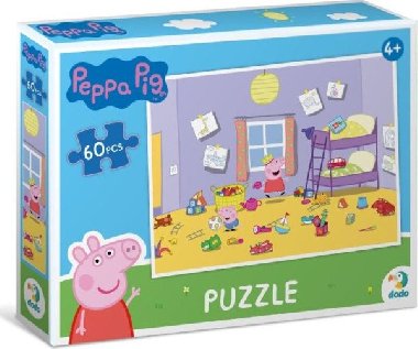 Puzzle Prasátko Peppa: Hrátky v pokojíčku 60 dílků - neuveden