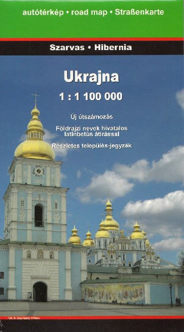 Ukrajina mapa 1:1 100 000 - Hibernia