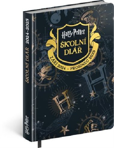 Školní diář Harry Potter (září 2024 - prosinec 2025), 9,8 × 14,5 cm - neuveden