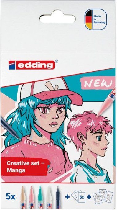 Edding Akrylový popisovač e-5300/1800 Manga 5 ks - neuveden