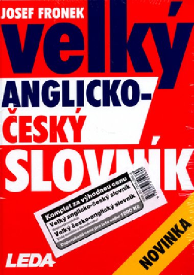 VELK ESKO-ANGLICK A ANGLICKO-ESK SLOVNK - Josef Fronek