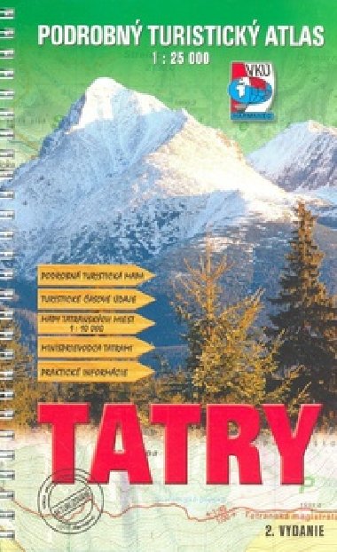 Tatry - Podrobn turistick atlas 1 : 25 000 - Vojensk kartografick stav