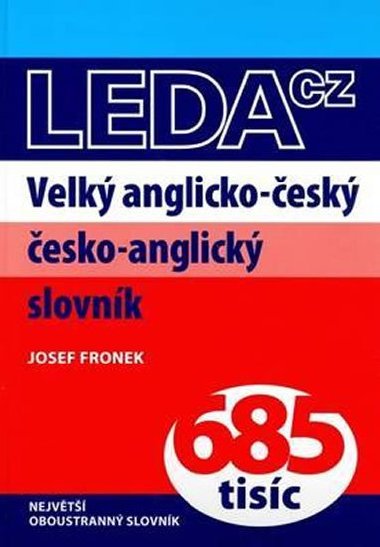 VELK ANGLICKO-ESK A ESKO-ANGLICK SLOVNK - Josef Fronek