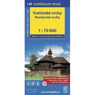 M CYKLO VSETNSK VRCHY, HOSTNSK VRCHY 158 - 1:70 000