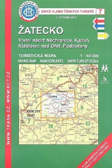 atecko - mapa KT 1:50 000 slo 7 - Klub eskch Turist