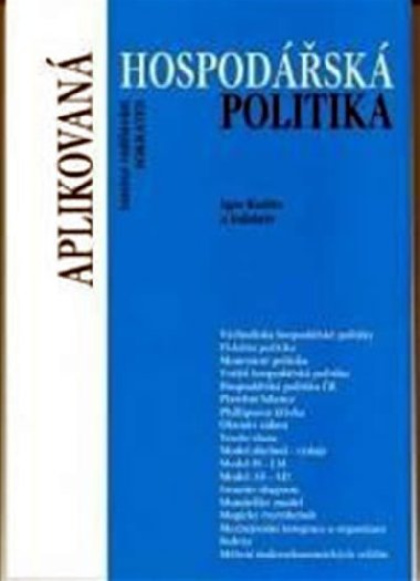 APLIKOVAN HOSPODSK POLITIKA - Igor Kotln