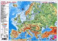 Evropa mapa podloka A4 - Kartografie