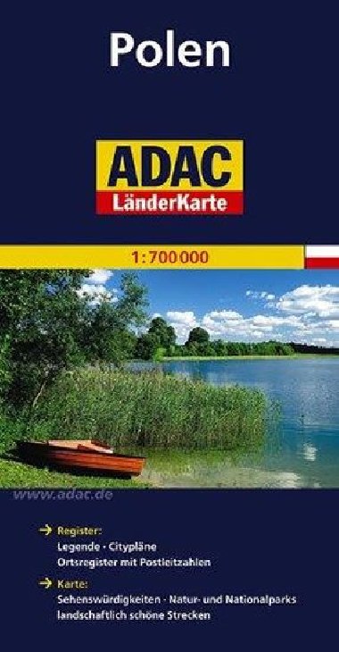 Polsko mapa 1:700 000 (ADAC) - ADAC