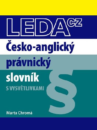 esko-anglick prvnick slovnk - Marta Chrom