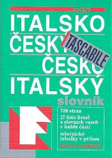 FIN Italsko esk esko italsk slovnk Tascabile (kapesn) - Fin