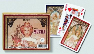 Hrací karty canasta - Alfons Mucha - Beauty - Alfons Mucha