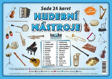 Hudebn nstroje - Sada 24 karet - Petr Kupka