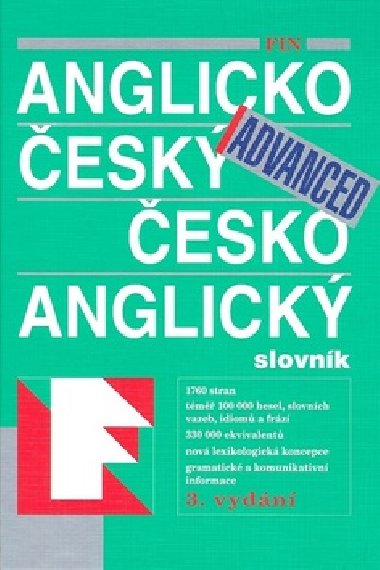 FIN Anglicko esk esko anglick slovnk Advanced - FIN