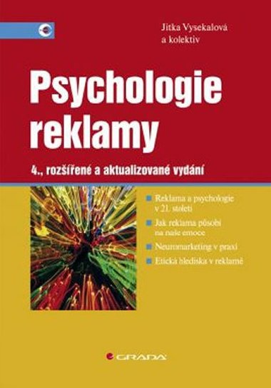Psychologie reklamy - 4. vydn - Jitka Vysekalov