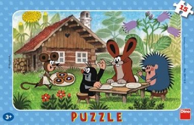 Krtek na návštěvě - Puzzle 15 deskové - Zdeněk Miler