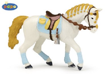 Kůň jezdecký bílý - figurka - Papo