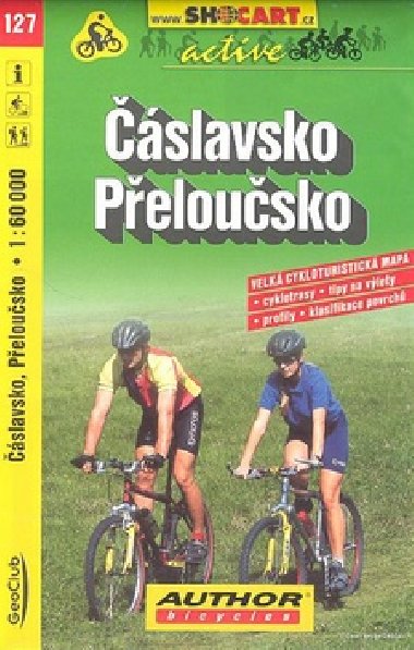 Čáslavsko Přeloučsko 1:60 000 - cyklomapa Shocart číslo 127 - ShoCart