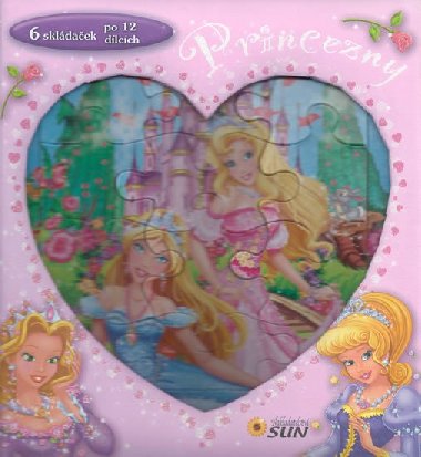 Princezny - skládačková knížka srdce - neuveden