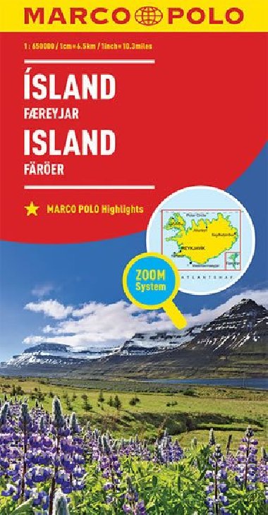 Island mapa 1:650 000 (ZoomSystem) - Marco Polo