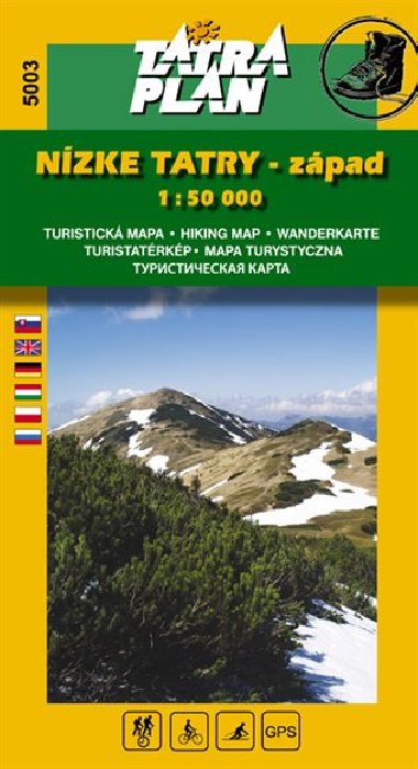 Nízke Tatry - západ - mapa Tatraplan 1:50 000 číslo 5003 - Tatraplan