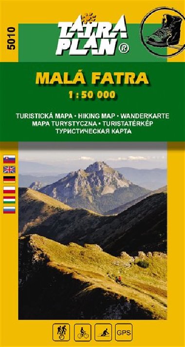 Malá Fatra - mapa Tatraplan 1:50 000 číslo 5010 - Tatraplan