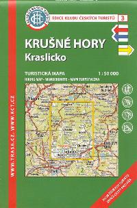 Krušné hory Kraslicko - turistická mapa KČT 1:50 000 číslo 3 - Klub Českých Turistů