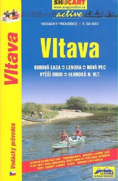 Vltava - vodácký průvodce s mapou 1:50 000 - úsek Borová Lada - Hluboká nad Vltavou - ShoCart