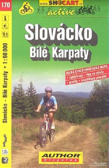 Slovácko Bílé Karpaty 1:60 000 - cyklomapa Shocart číslo 170 - ShoCart
