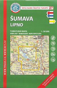 Šumava Lipno - turistická mapa KČT 1:50 000 číslo 67 - Klub Českých Turistů