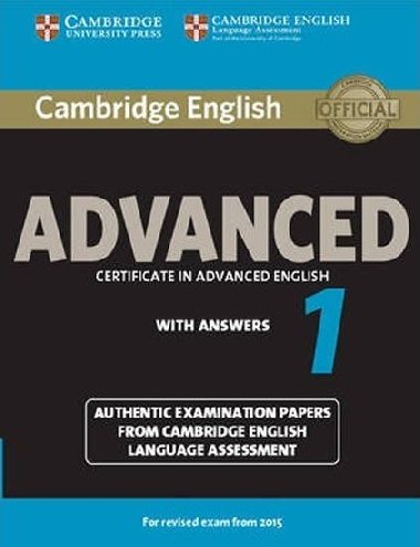 Cambridge English Advanced 1 for Revised Exam from 2015 Student´s Book with Answers - kolektiv autorů