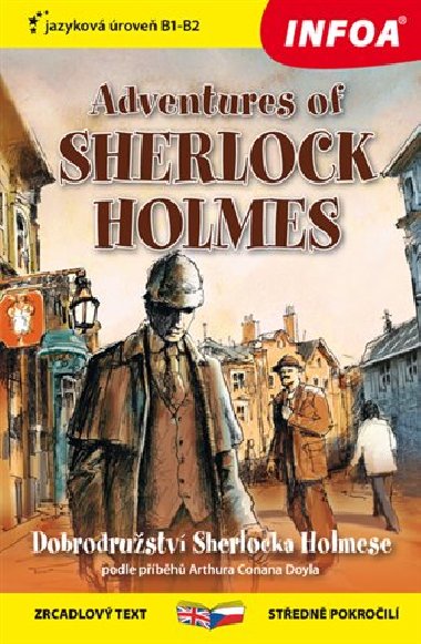 Dobrodružství Sherlocka Holmese / Adventures of Sherlock Holmes - Zrcadlová četba - Ashley Davies; Arthur Conan Doyle