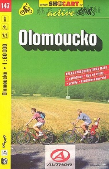 Olomoucko 1:60 000 - cyklomapa Shocart číslo 147 - ShoCart