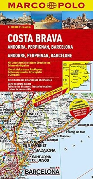 Španělsko - Costa Brava/mapa - neuveden