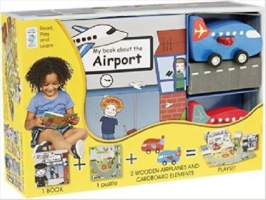 My Little Book about Airplanes(Book, Wooden Toy & 16-piece Puzzle) - neuveden
