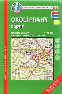 Okolí Prahy západ - mapa KČT 1:50 000 číslo 36 - 7. vydání 2017 - Klub Českých Turistů