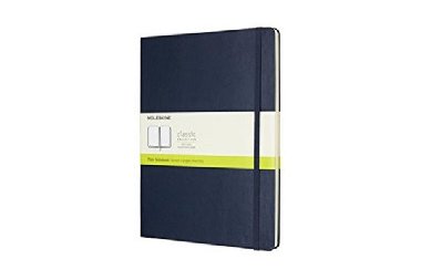 Moleskine: Zápisník tvrdý čistý modrý XL - neuveden