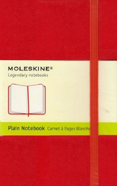 Moleskine: Zápisník tvrdý čistý červený S - neuveden