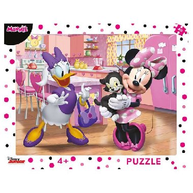 Minnie - růžová: puzzle deskové 40 dílků - neuveden