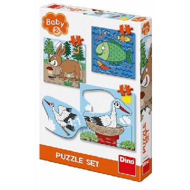 Zvířátka - Kde žijí: baby puzzle set - neuveden